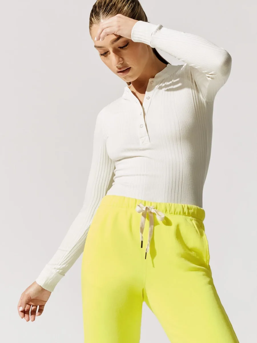 Henri Slim Henley - Soft White sold by Carbon38 product image thumbnail 2