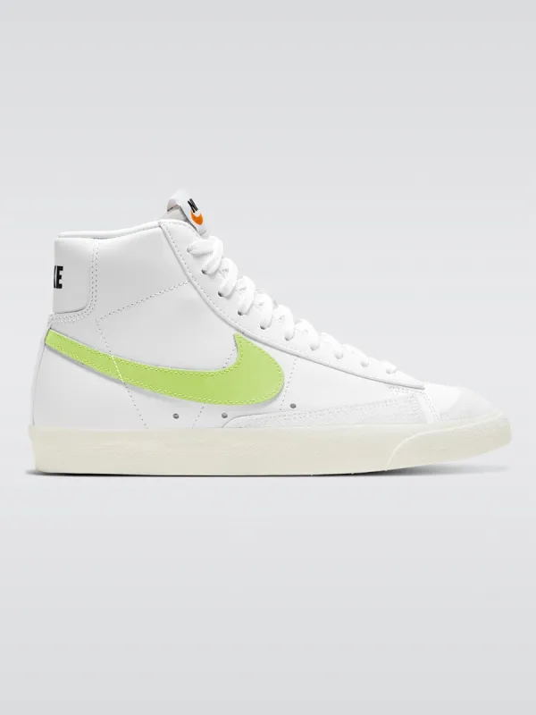 Blazer Mid '77 Sneaker - White/Barely Volt/White/Hyper Crimson Sail White sold by Carbon38