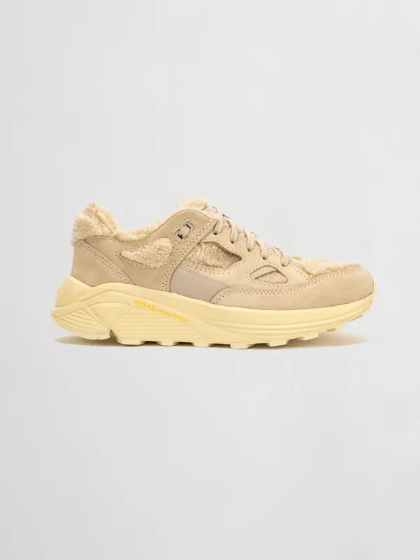 Aura 130 - Off White Shearling/Suede sold by Carbon38