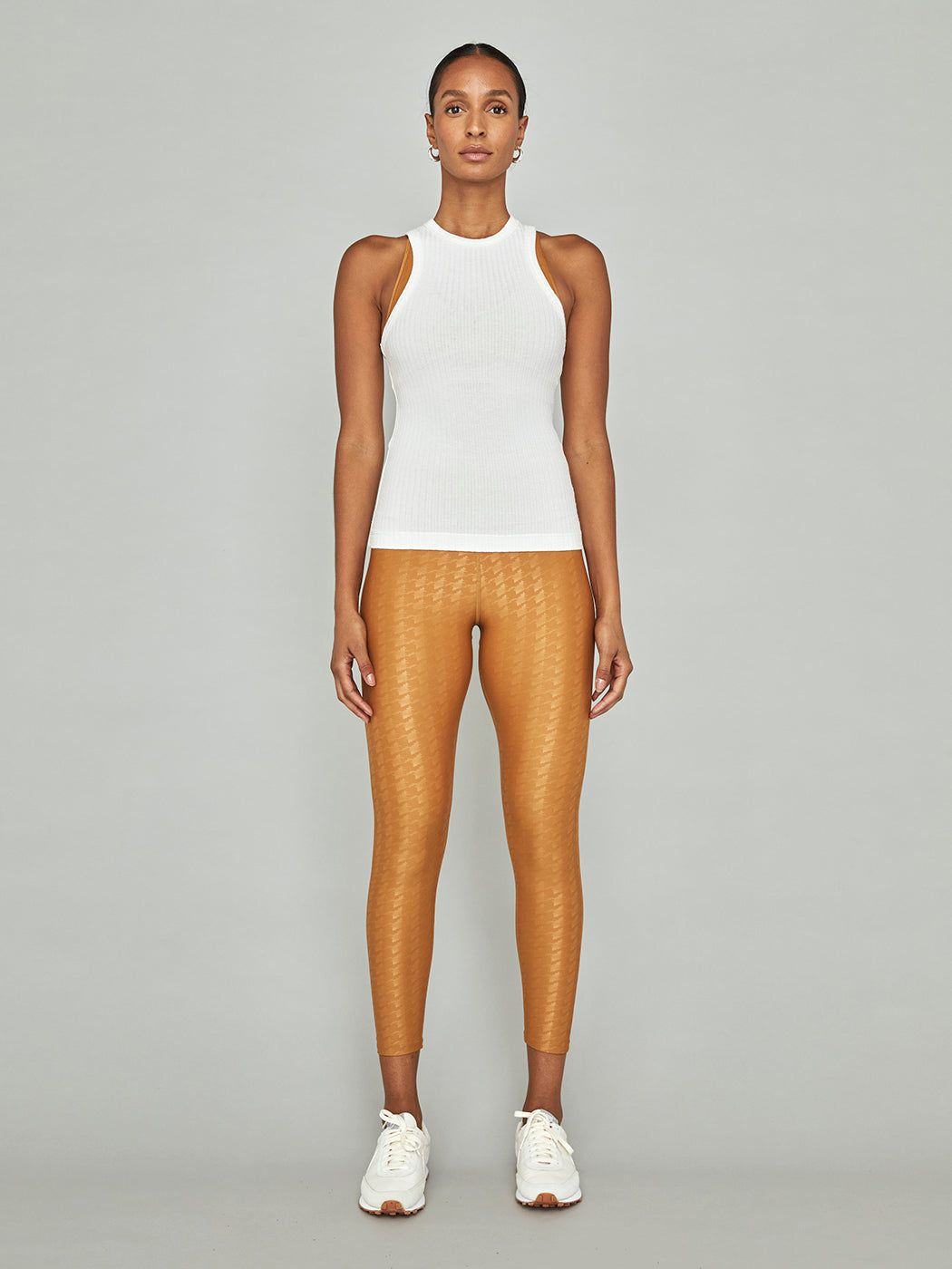 Fitted Racer Tank - White sold by Carbon38