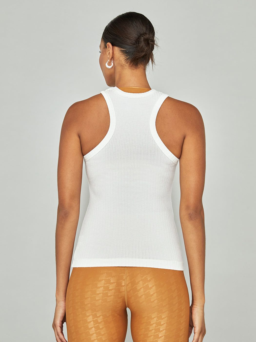 Fitted Racer Tank - White sold by Carbon38 product image thumbnail 3