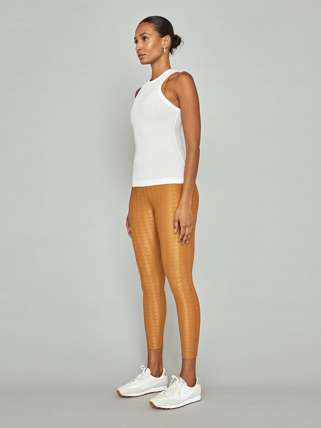 Fitted Racer Tank - White sold by Carbon38 product image thumbnail 5