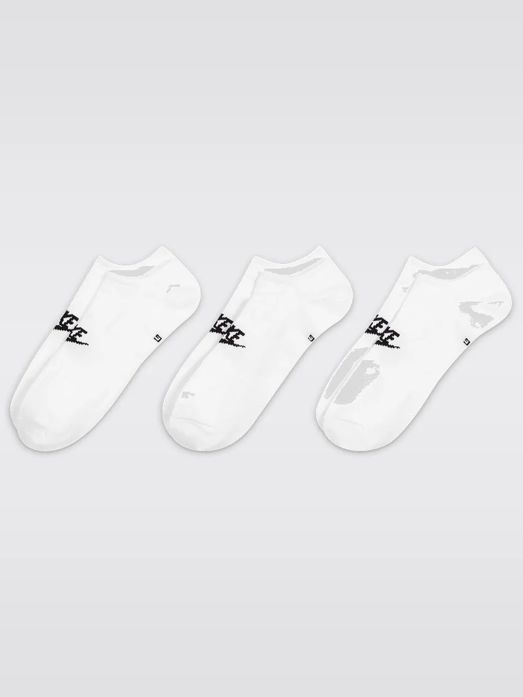 Nike Sportswear Everyday Essential Low Socks - White/Black sold by Carbon38 product image thumbnail 3