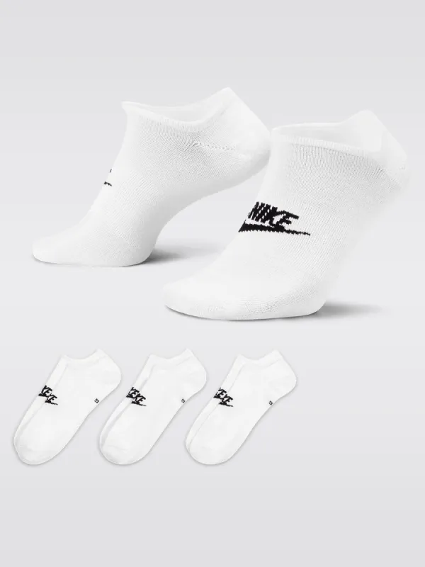 Nike Sportswear Everyday Essential Low Socks - White/Black sold by Carbon38