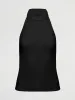 SLEEVELESS MOCK NECK TOP IN MELT - BLACK sold by Carbon38