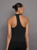 SLEEVELESS MOCK NECK TOP IN MELT - BLACK sold by Carbon38