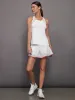 Pointelle Trim Tank - White sold by Carbon38