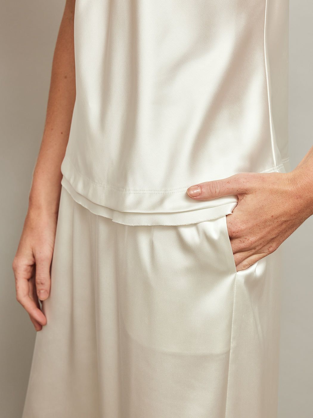 Satin Cami - Ivory sold by Carbon38 product image thumbnail 5