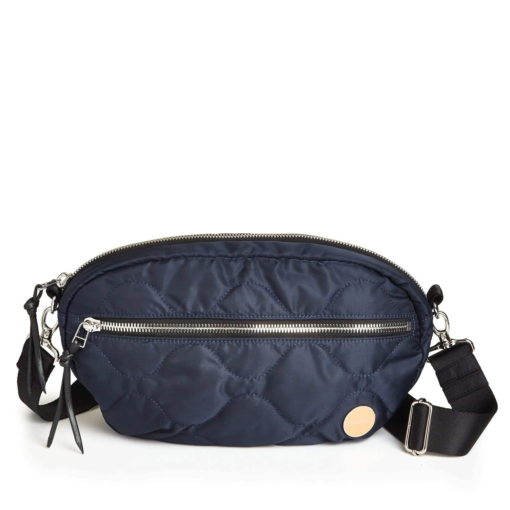 medium cruiser quilted crossbody - midnight sold by Carbon38