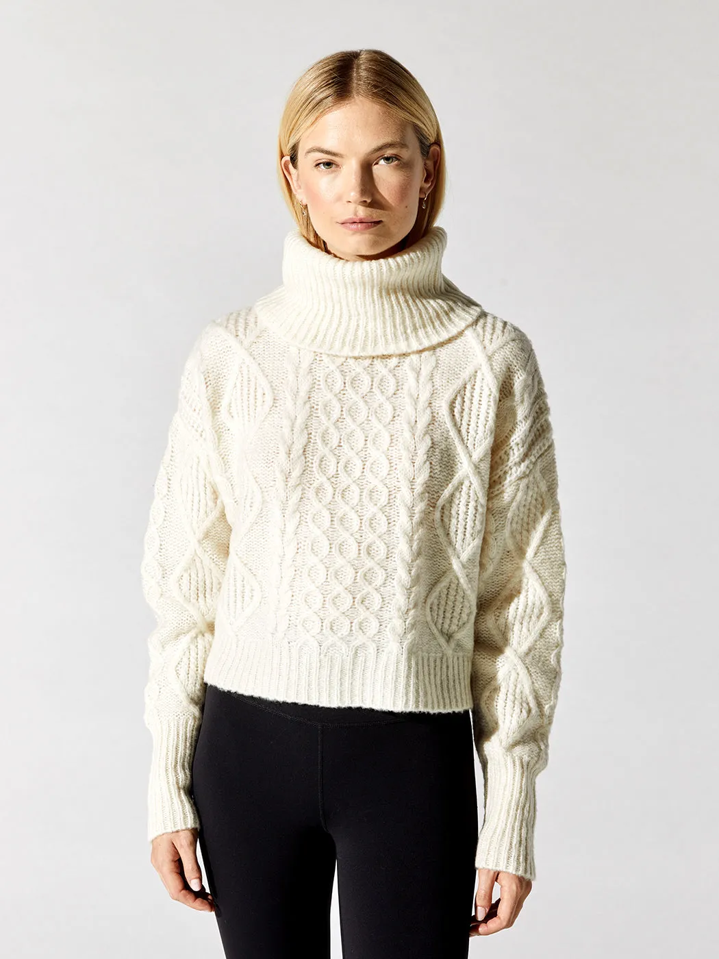 Rosae Turtleneck Pullover - Ivory sold by Carbon38