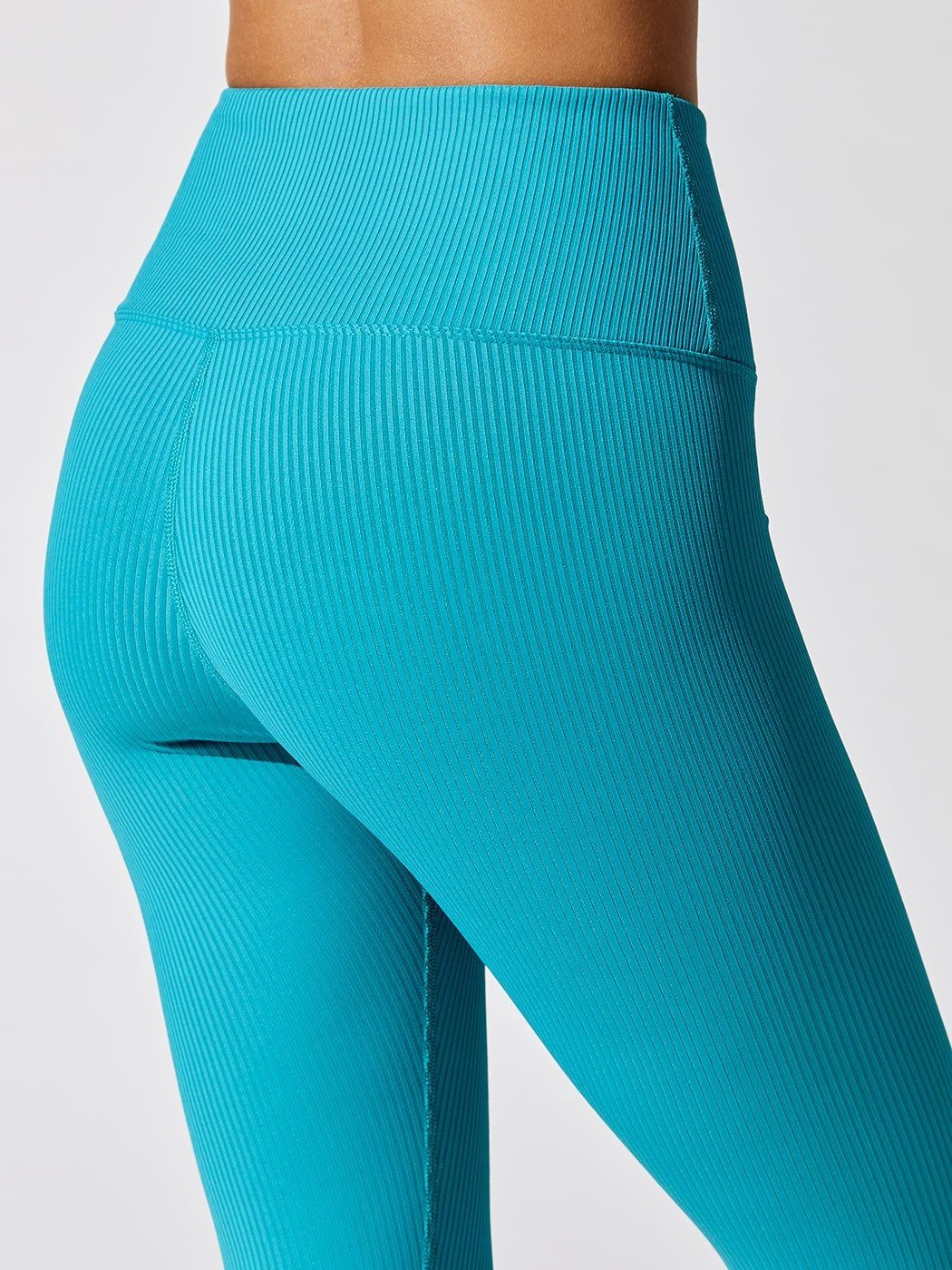 Ribbed 7/8 Legging - Dark Teal sold by Carbon38 product image thumbnail 4