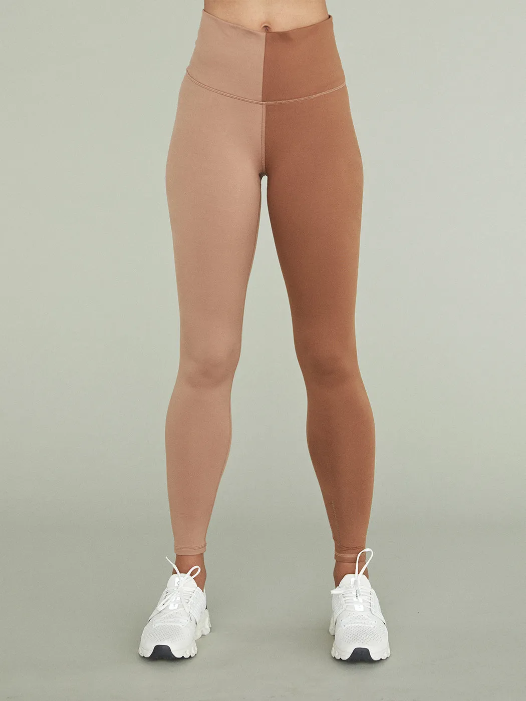 TLC Colorblock Legging - 2-Tone Camel/Aztec sold by Carbon38