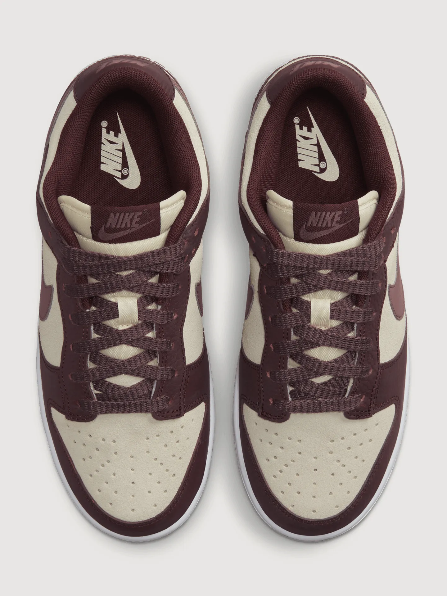 WMNS NIKE DUNK LOW - COCONUT MILK/PLUM ECLIPSE-EARTH sold by Carbon38 product image thumbnail 5