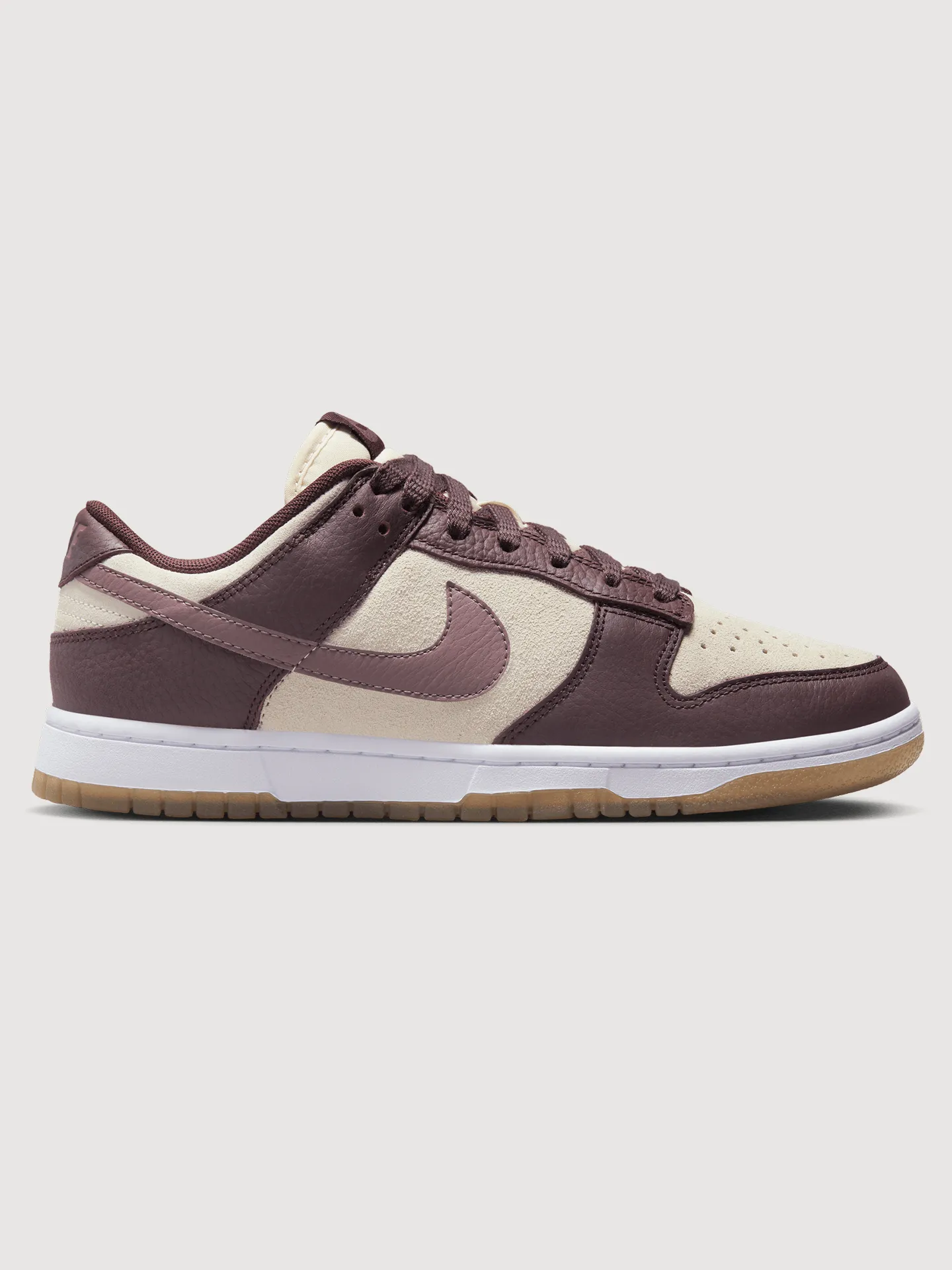 WMNS NIKE DUNK LOW - COCONUT MILK/PLUM ECLIPSE-EARTH sold by Carbon38