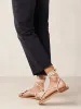 Jakara Leather Sandals - Cream sold by Carbon38