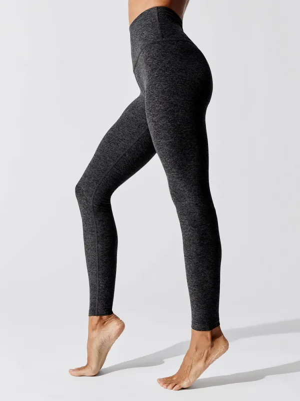 Spacedye Caught in the Midi High Waisted Legging - Black-Charcoal sold by Carbon38