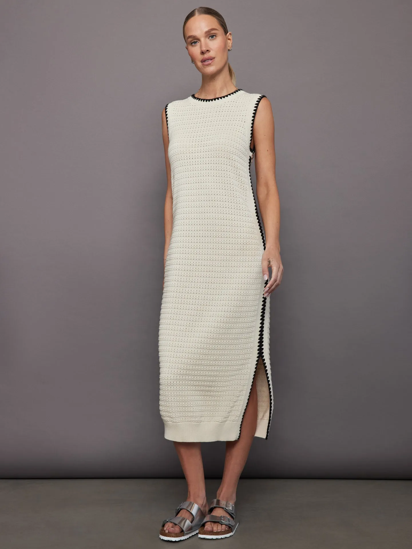 Dwight Tank Midi Dress - Birch sold by Carbon38