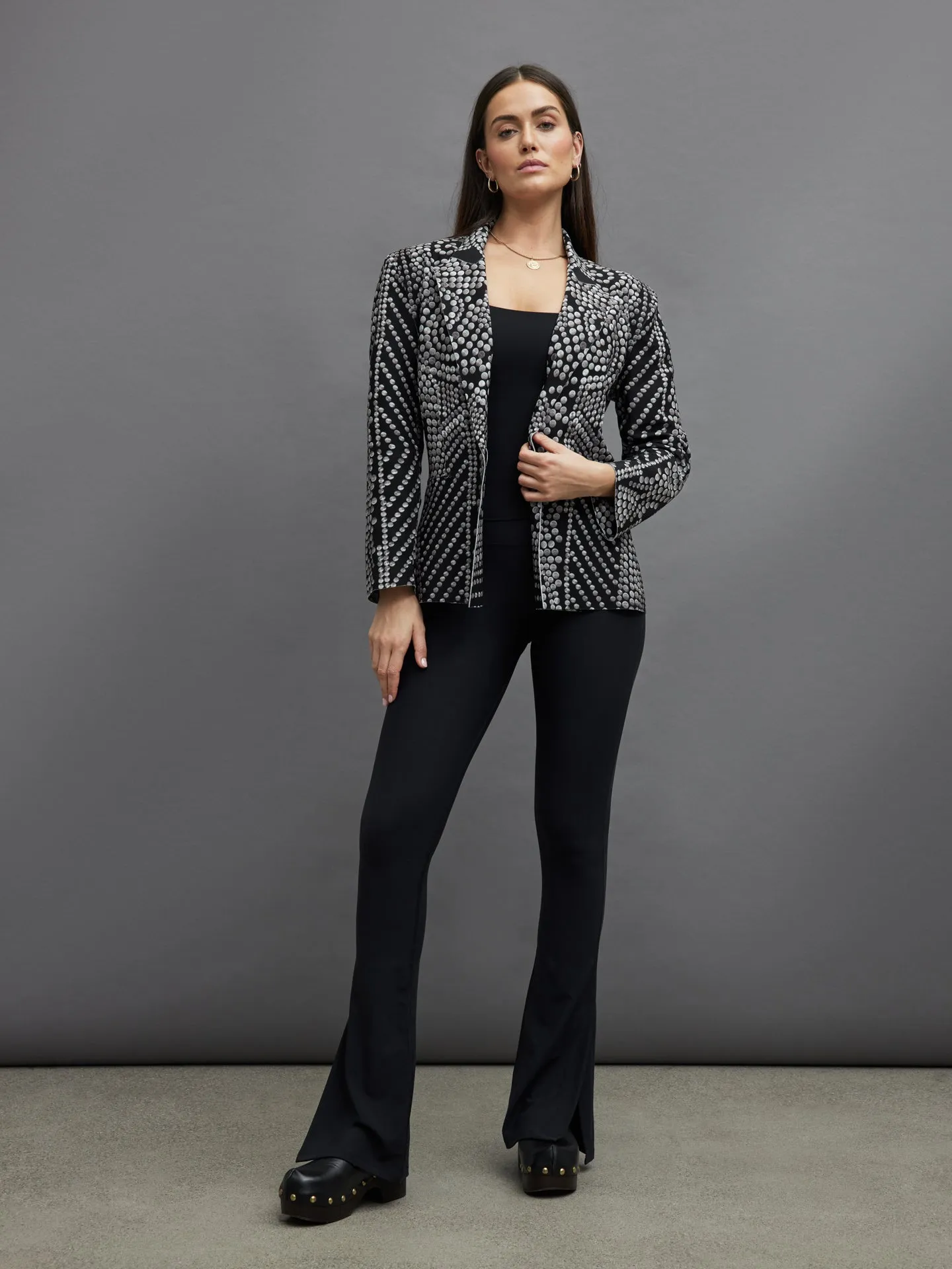 SINGLE BREASTED STRAIGHT FIT JACKET - STUDS sold by Carbon38 product image thumbnail 5