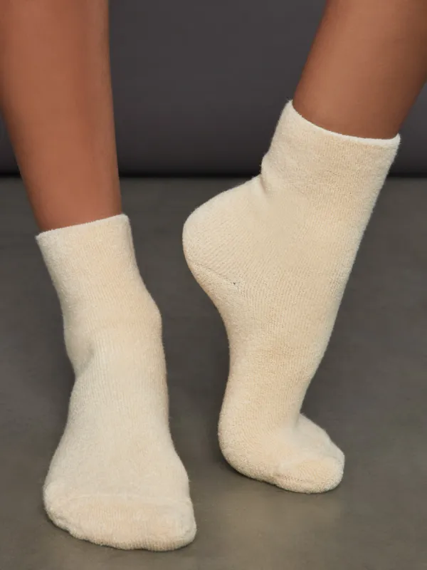 Cloud Socks - Ecru sold by Carbon38
