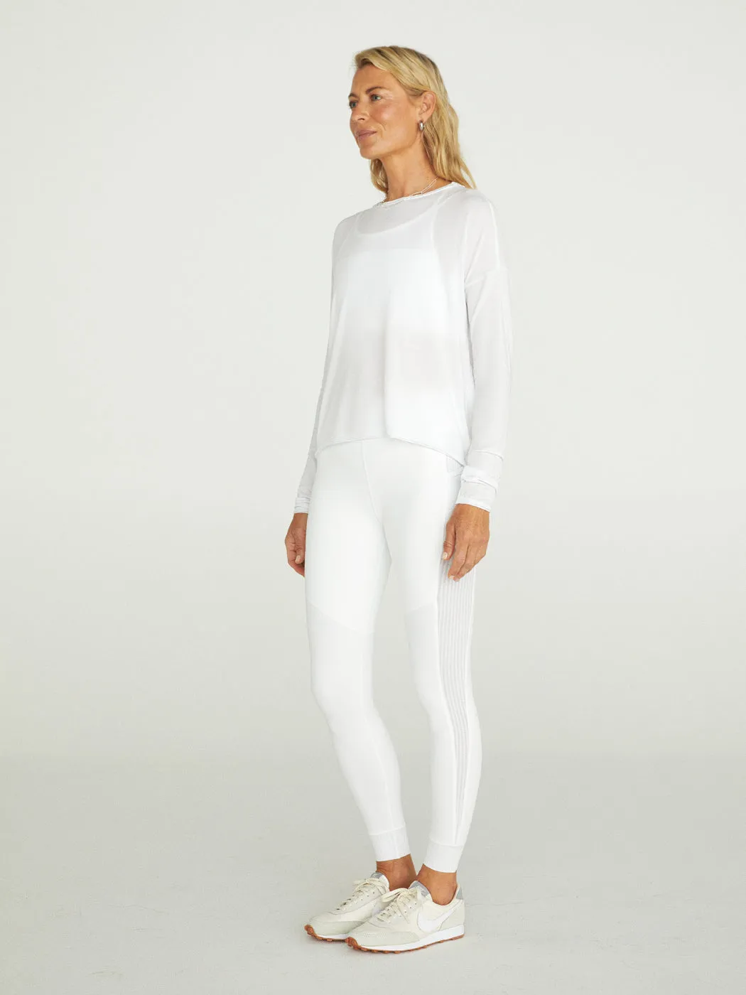 Open Back Long Sleeve - White sold by Carbon38 product image thumbnail 5