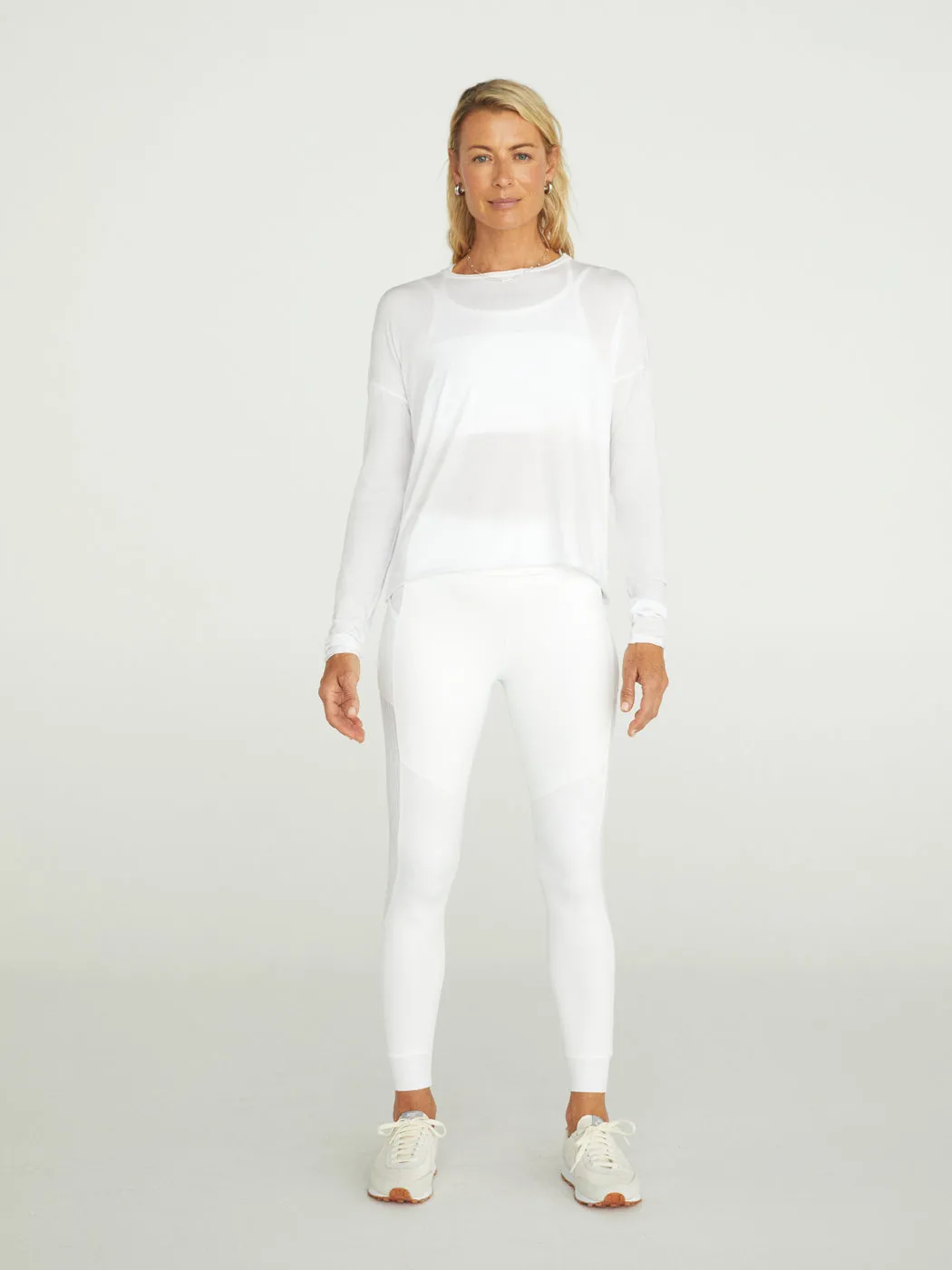 Open Back Long Sleeve - White sold by Carbon38 product image thumbnail 4