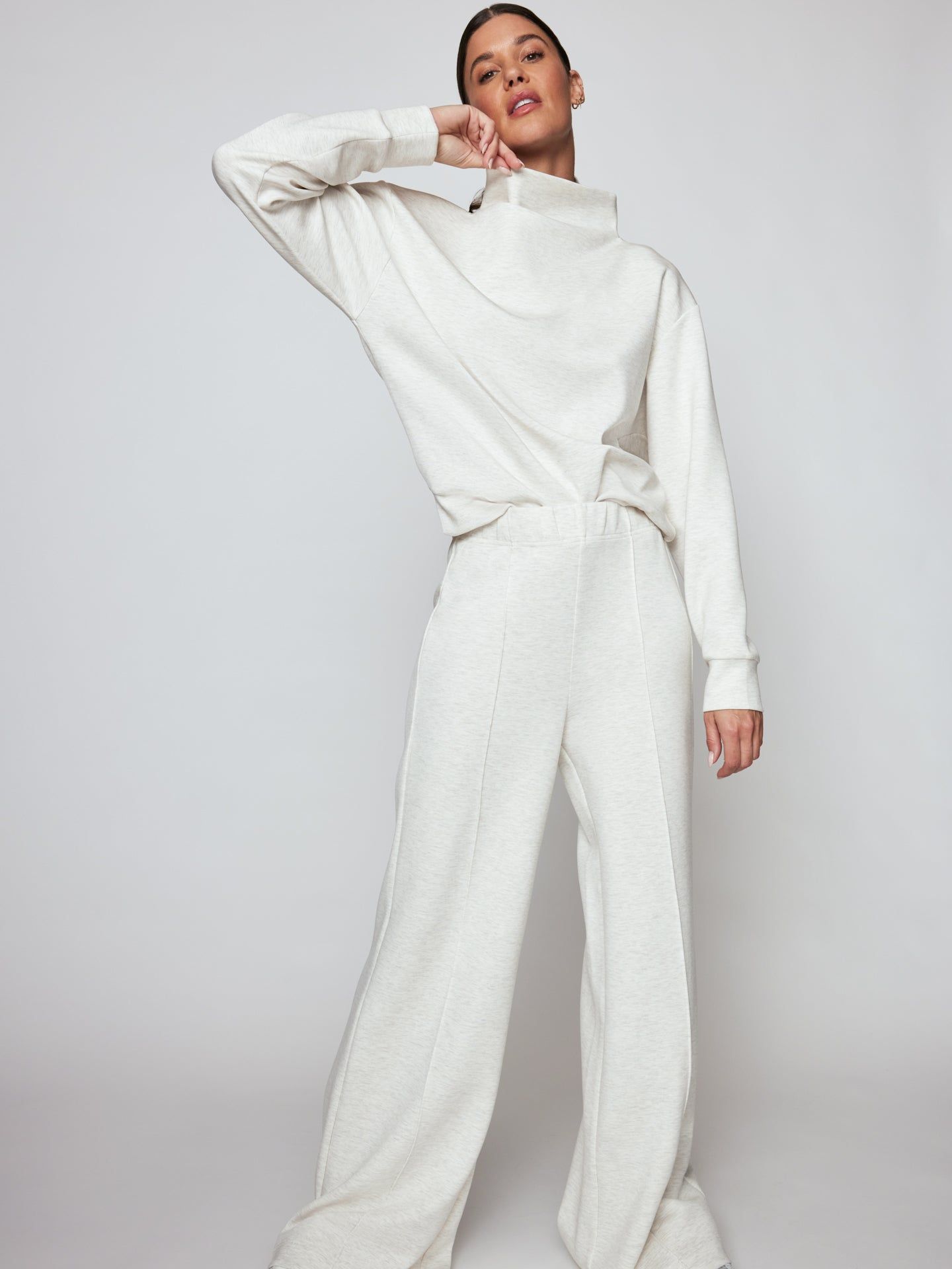 Moonbeam Heather Knit Pants Set sold by Carbon38