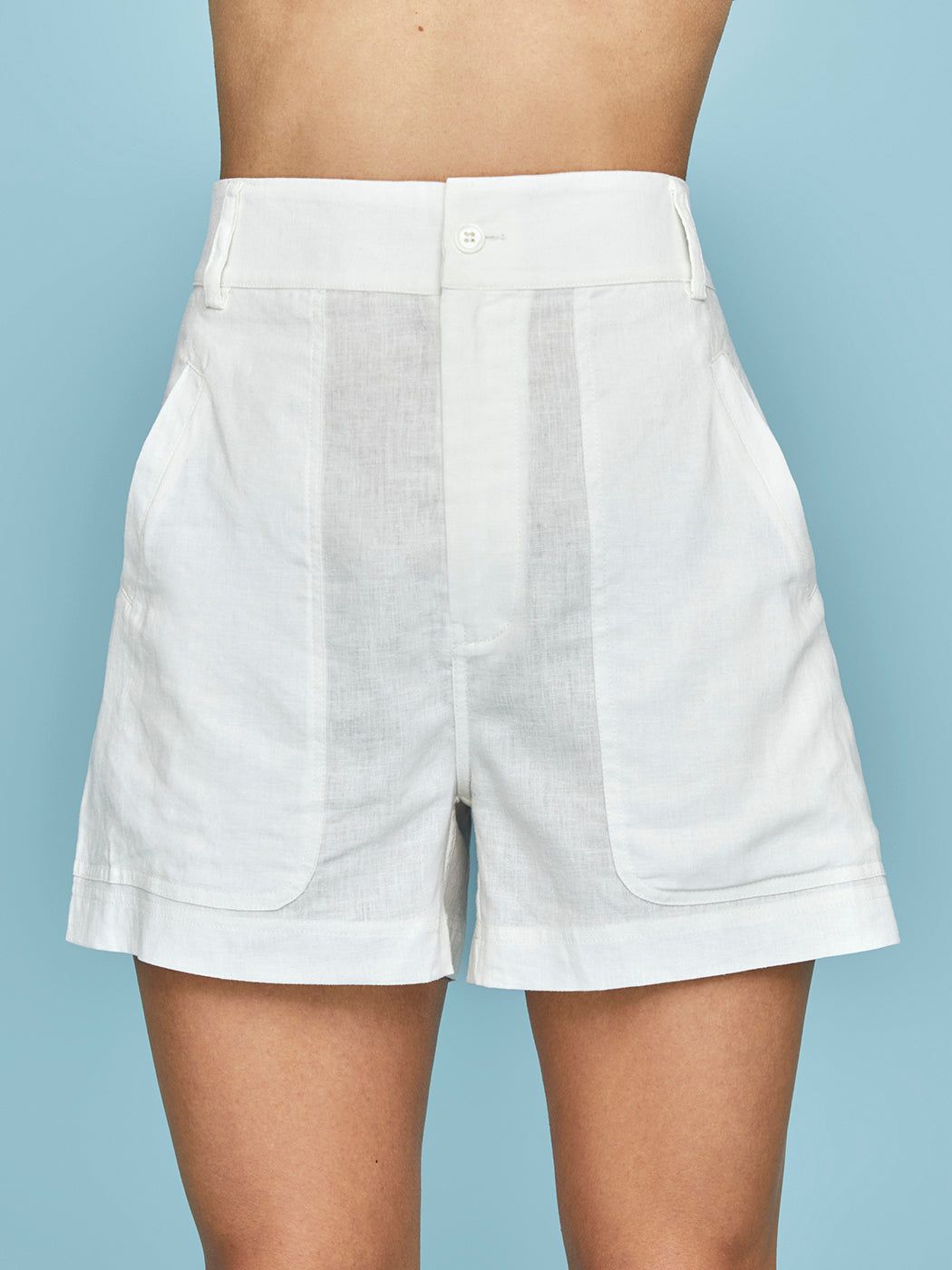 Linen Utility Short - Cream sold by Carbon38 product image thumbnail 5