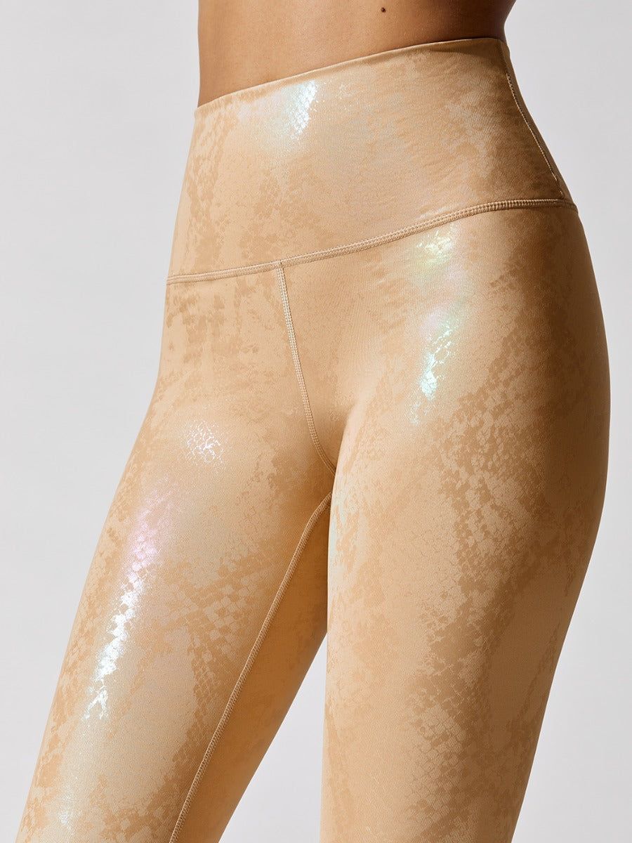 Metallic Snake High Rise 7/8 Legging - Brown sold by Carbon38 product image thumbnail 4