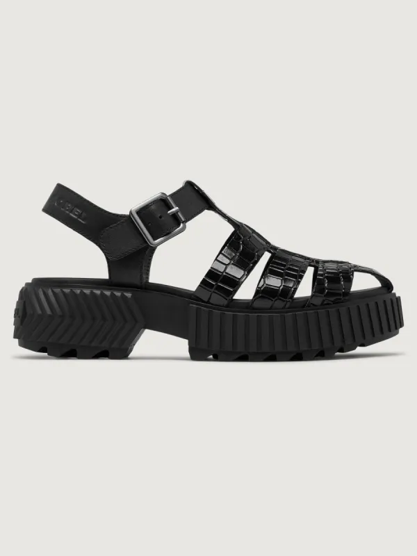 Ona Streetworks Fisherman Mid Sandal - Black/Sea Salt made by Sorel