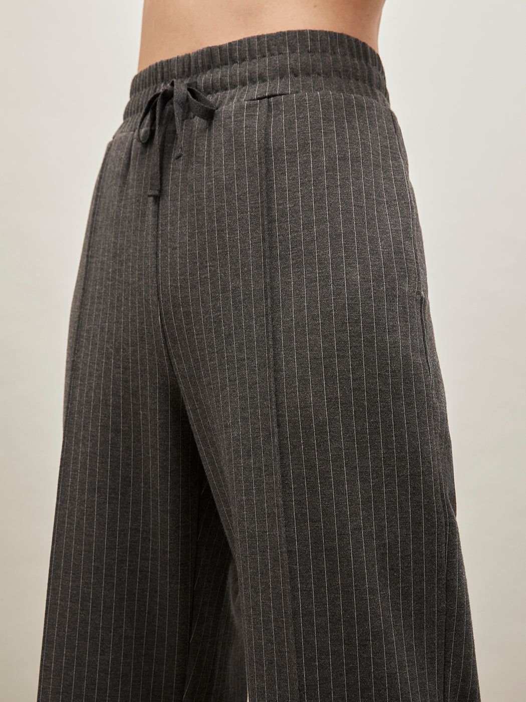 Pinstripe Wide Leg Pant - Black Pinstripe sold by Carbon38 product image thumbnail 2