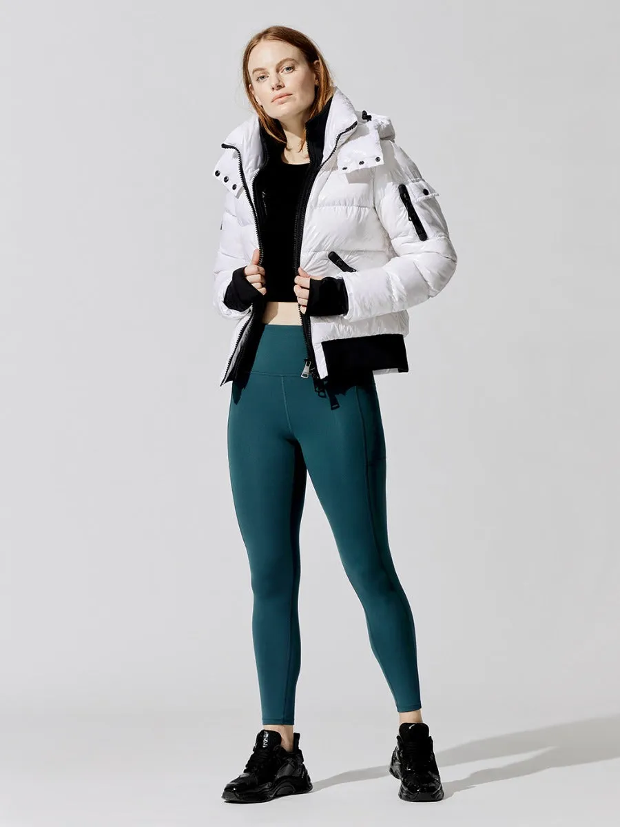 Bungalow Quilted Bomber - Snow sold by Carbon38