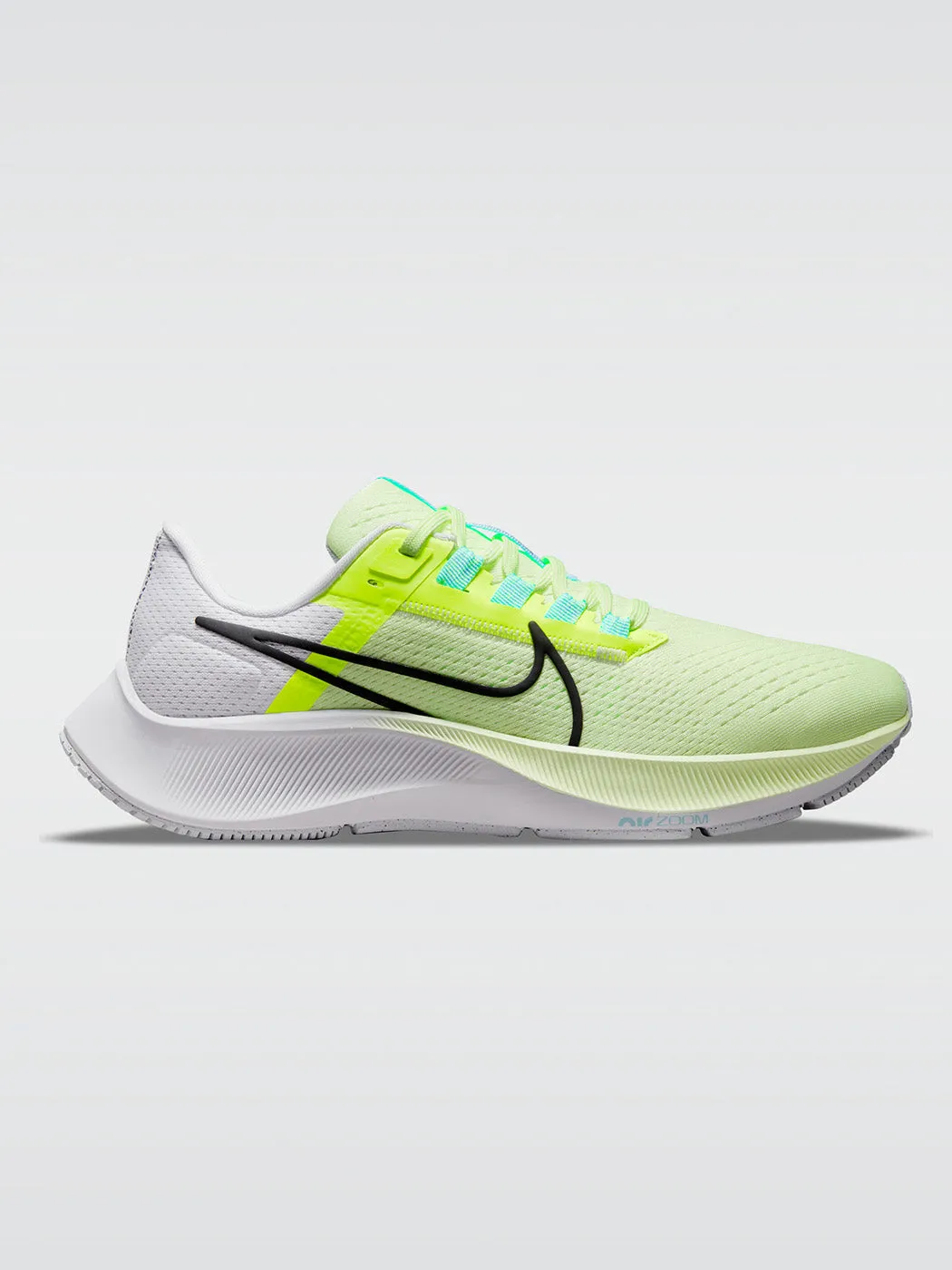Nike Air Zoom Pegasus 38 - Barely Volt-Black-Volt-Aurora Green sold by Carbon38