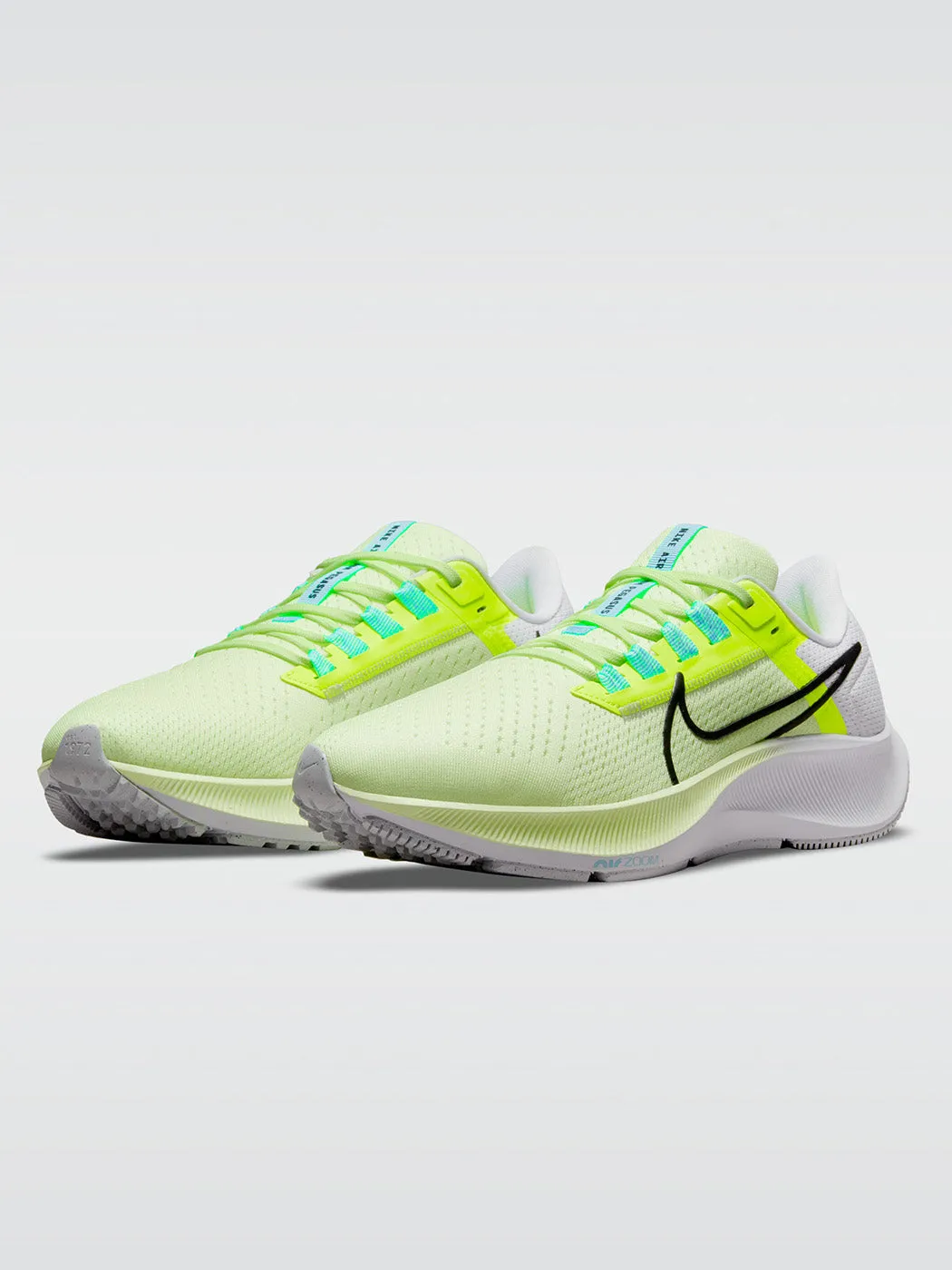 Nike Air Zoom Pegasus 38 - Barely Volt-Black-Volt-Aurora Green sold by Carbon38 product image thumbnail 2