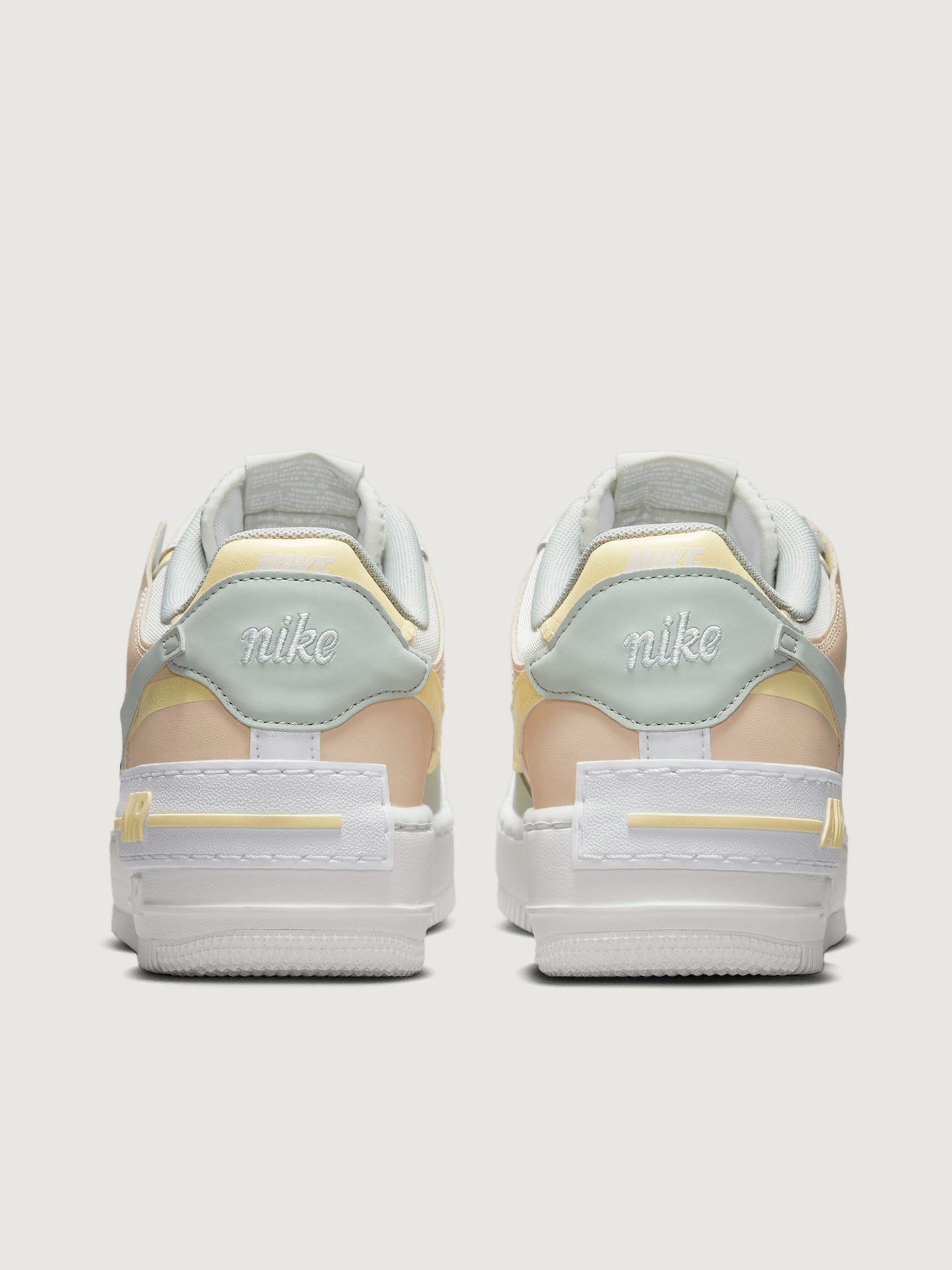 Nike AF1 Shadow - SAIL/LIGHT SILVER-CITRON TINT sold by Carbon38 product image thumbnail 4