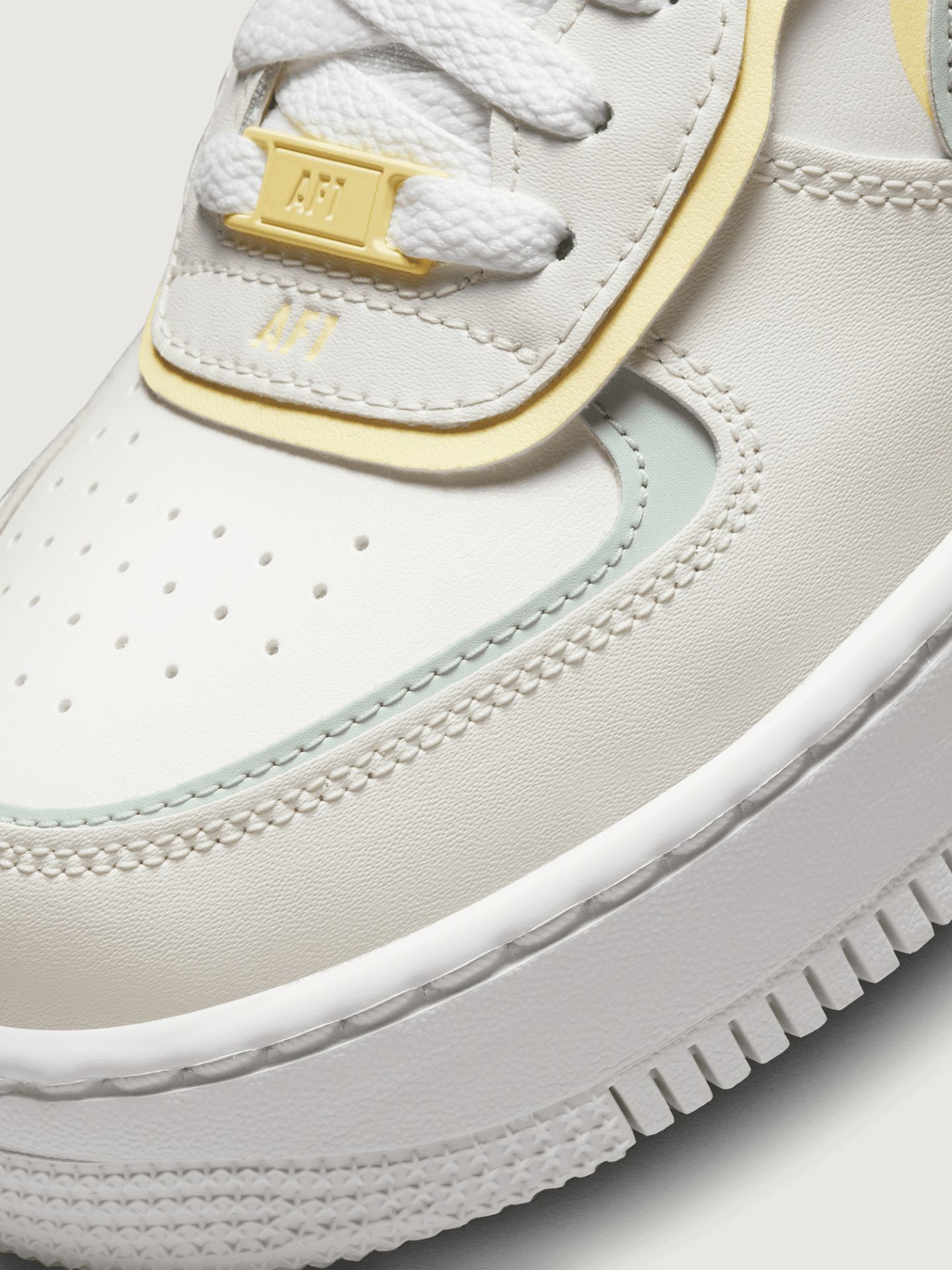 Nike AF1 Shadow - SAIL/LIGHT SILVER-CITRON TINT sold by Carbon38 product image thumbnail 5