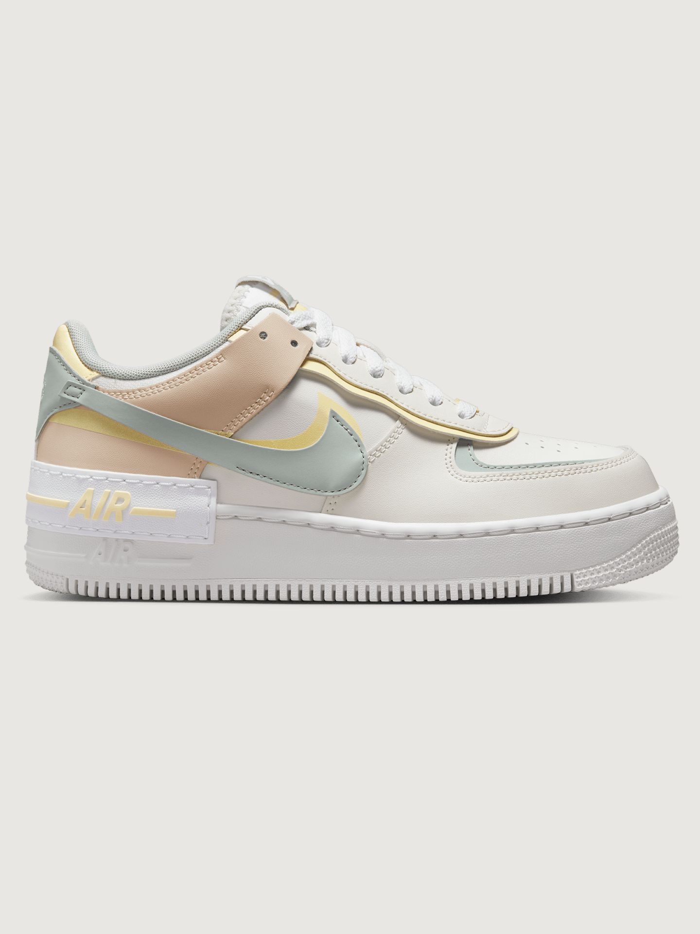 Nike AF1 Shadow - SAIL/LIGHT SILVER-CITRON TINT sold by Carbon38