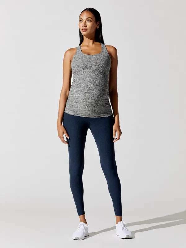Spacedye Love The Bump Maternity Midi Legging - Nocturnal Navy sold by Carbon38