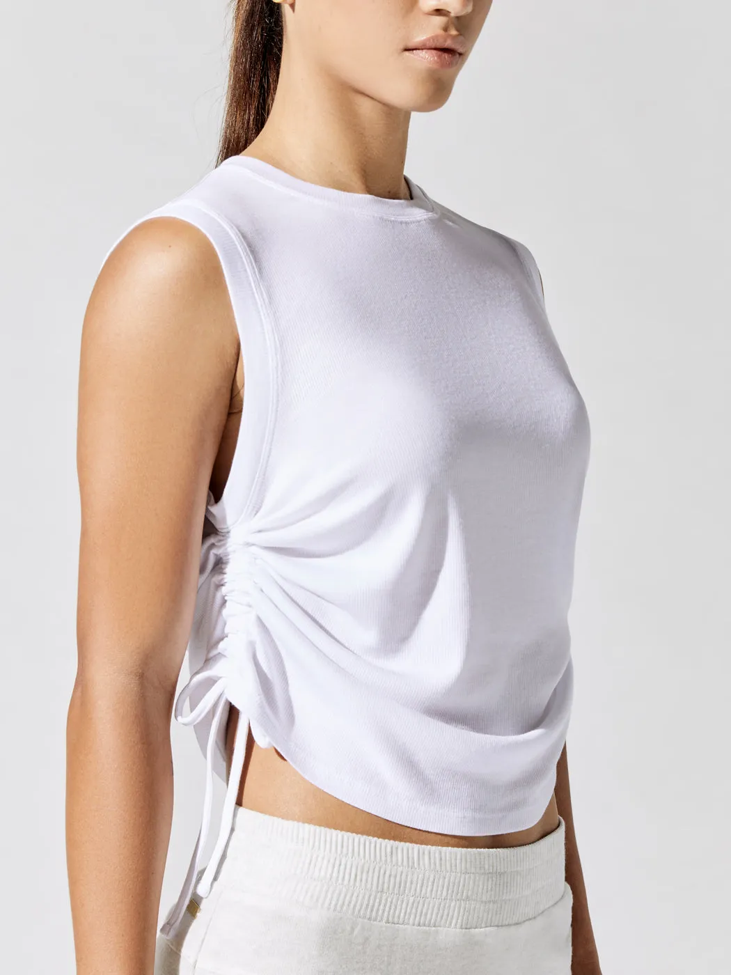 Indio Muscle Tank - White sold by Carbon38 product image thumbnail 3