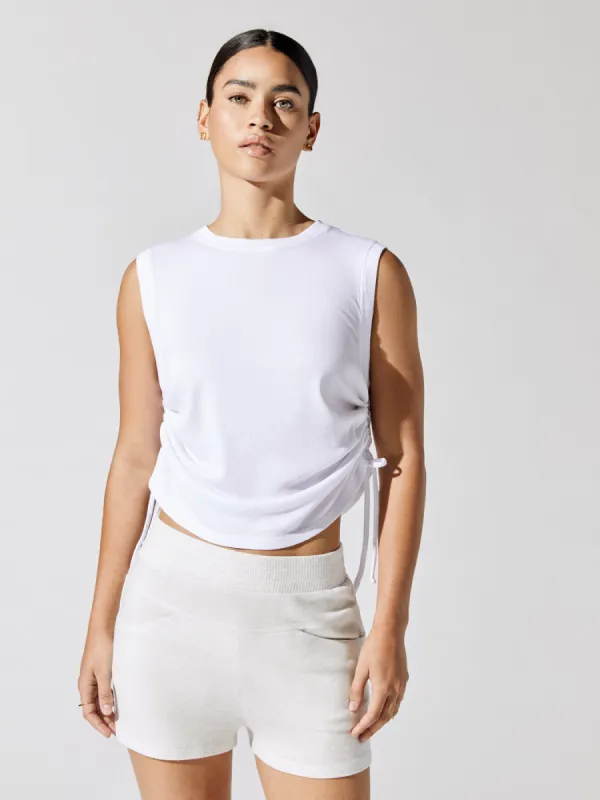 Indio Muscle Tank - White sold by Carbon38