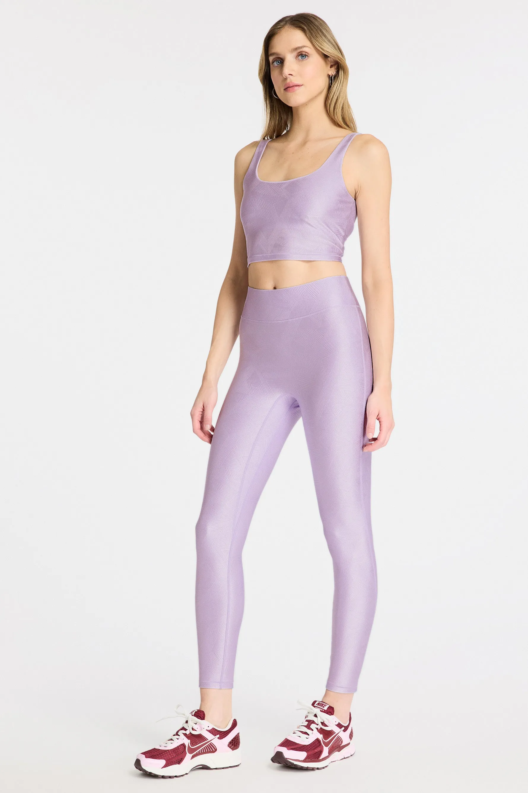 Center Stage Geo Jacquard Legging - Lilac Haze sold by Carbon38 product image thumbnail 2