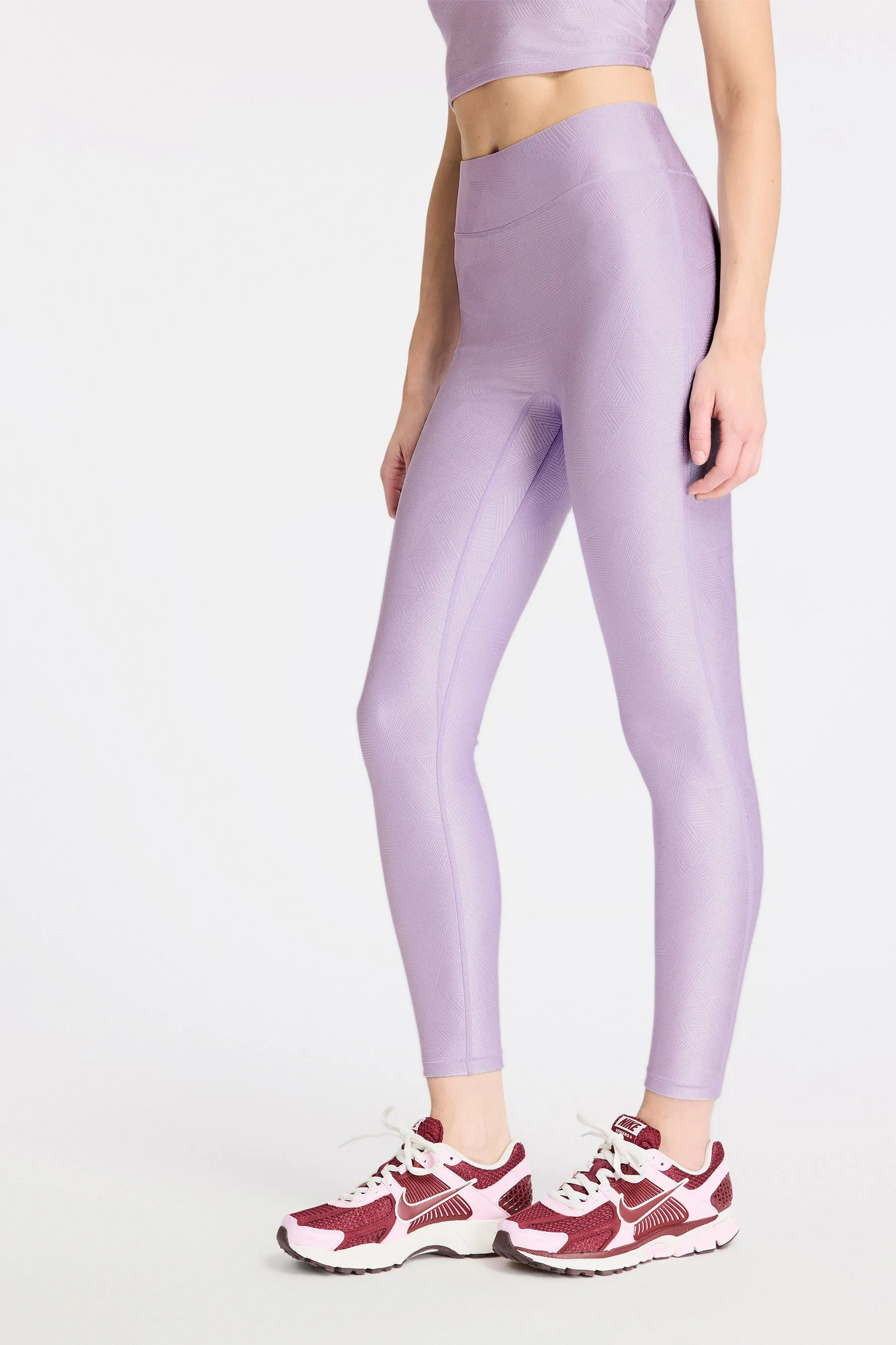 Center Stage Geo Jacquard Legging - Lilac Haze sold by Carbon38 product image thumbnail 3
