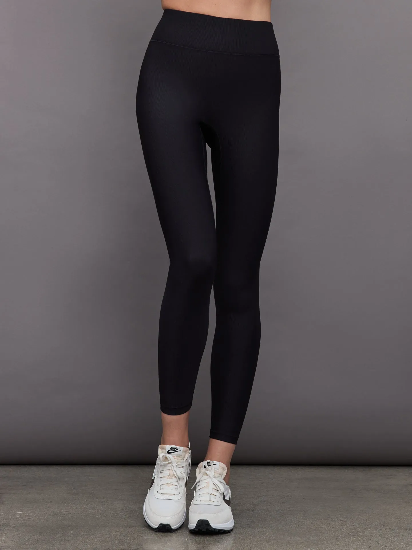 Center Stage Rib Legging - Black sold by Carbon38