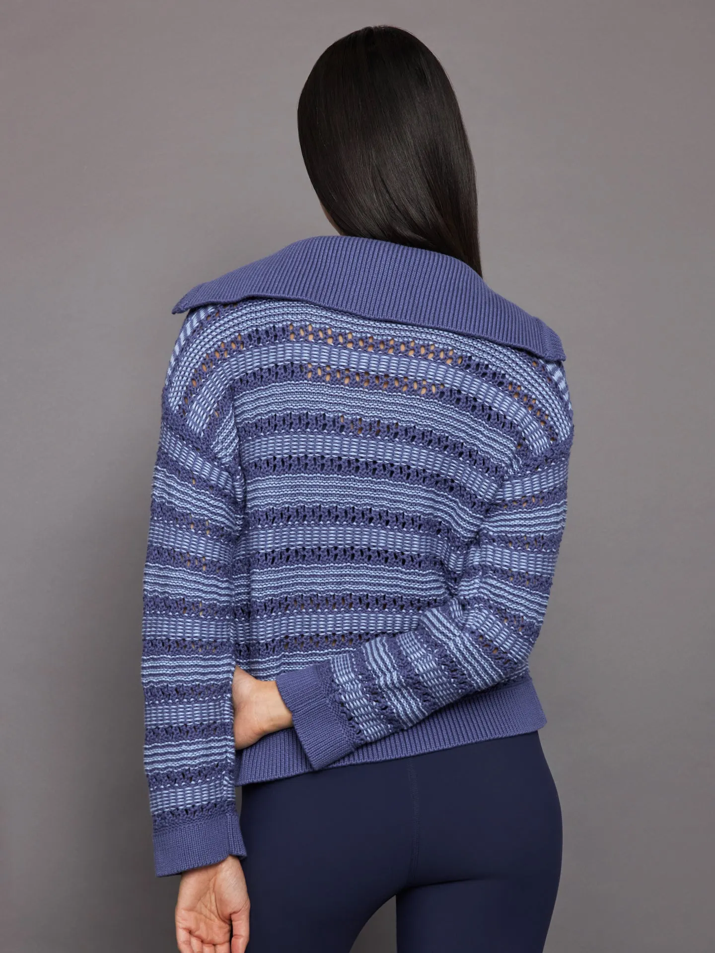 Rachel Sailor Open Stitch Pullover - Forever Blue Multi sold by Carbon38 product image thumbnail 3