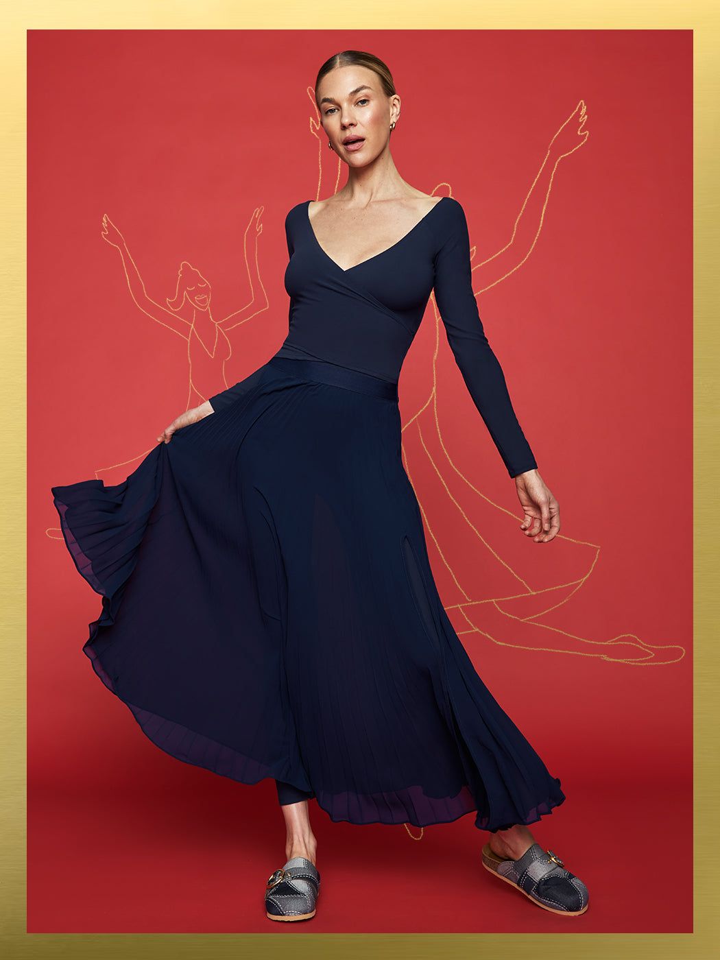 Holiday Bundle: Ladies Dancing - Navy sold by Carbon38