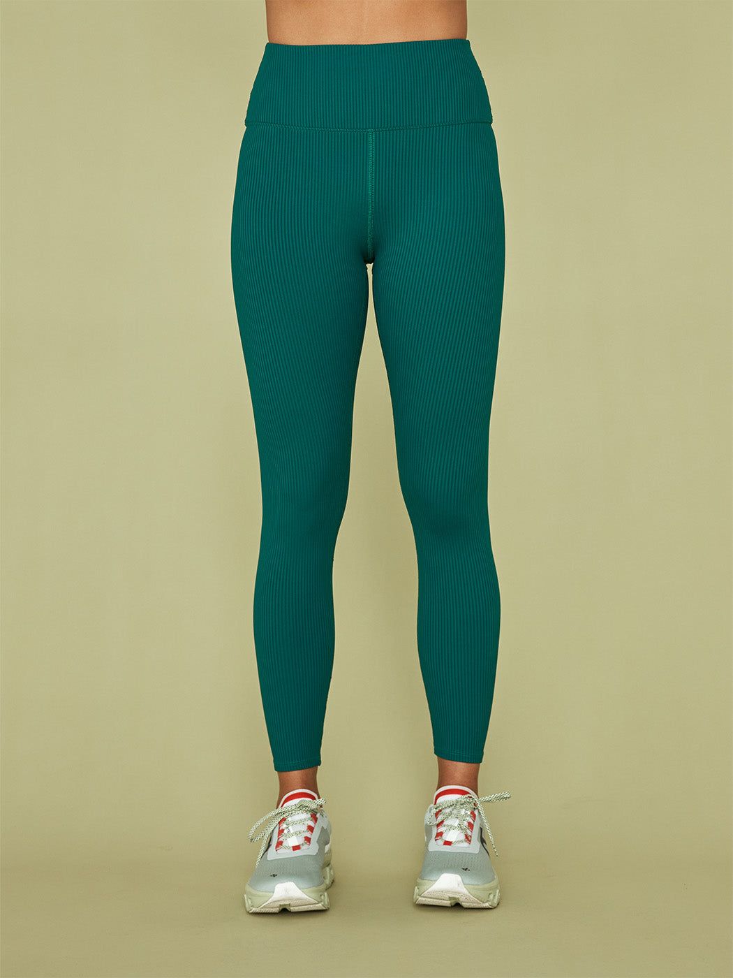 Ribbed 7/8 Legging - Malachite sold by Carbon38