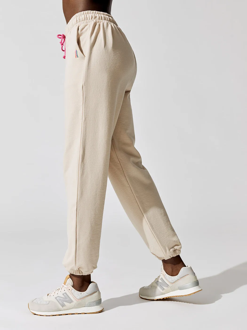 Classic Cotton Jogger - Oat Milk sold by Carbon38 product image thumbnail 4