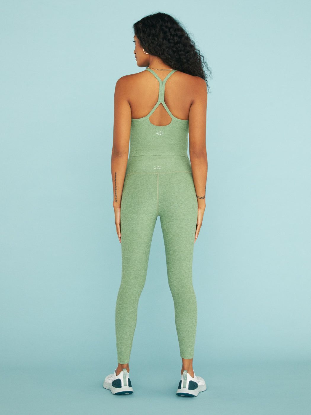 Spacedye Slim Racerback Cropped Tank - Rosemary Heather sold by Carbon38 product image thumbnail 7