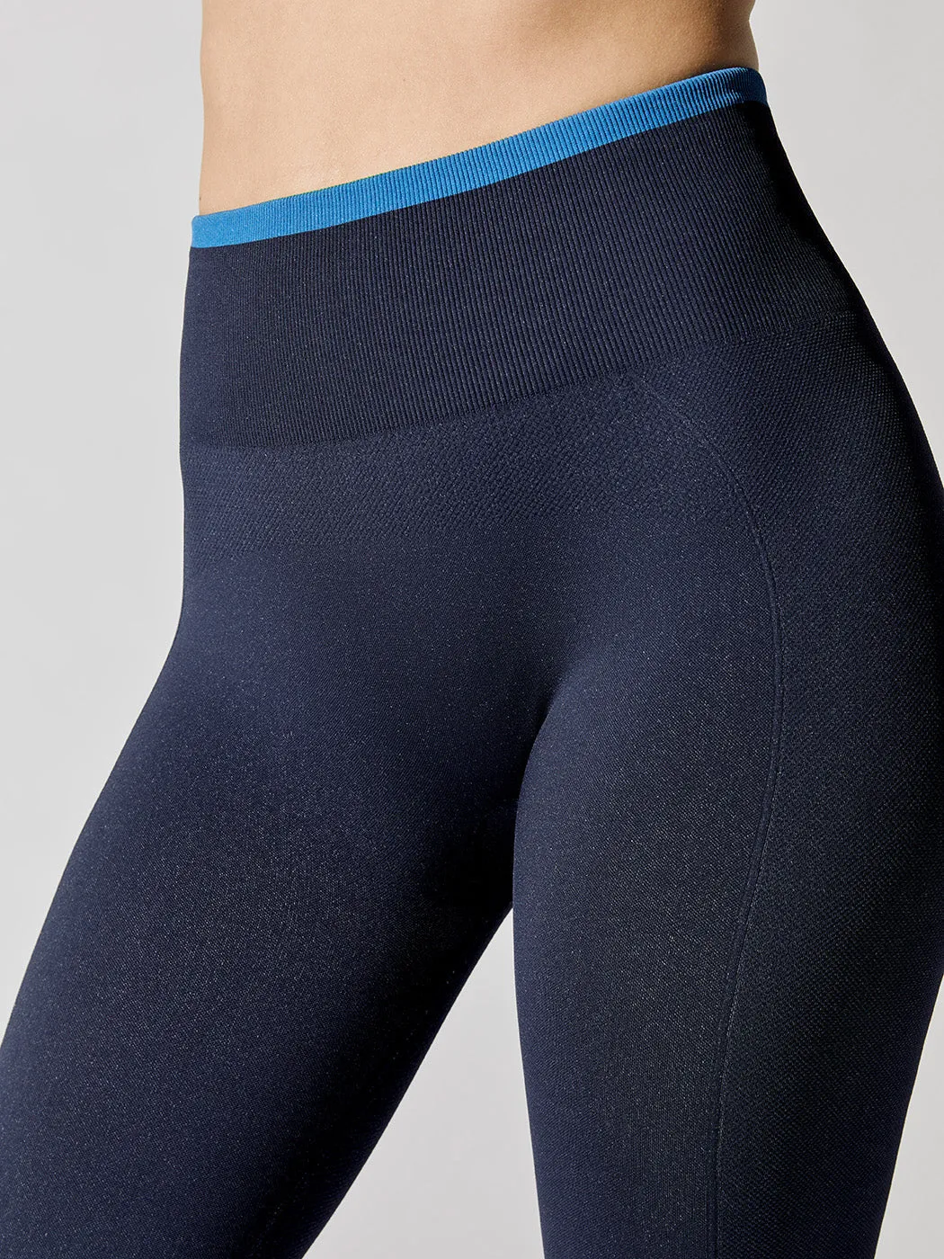 Athlete 7/8 Seamless Workout Leggings - Navy Blue sold by Carbon38 product image thumbnail 5