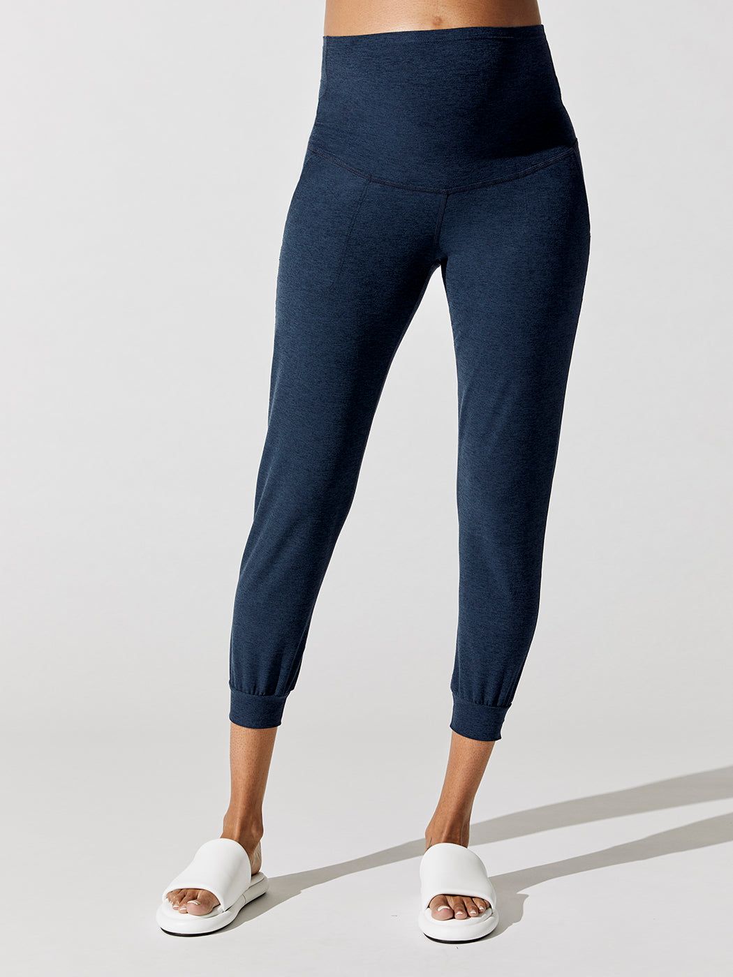 Spacedye Beyond The Bump Maternity Midi Jogger - Nocturnal Navy sold by Carbon38 product image thumbnail 3