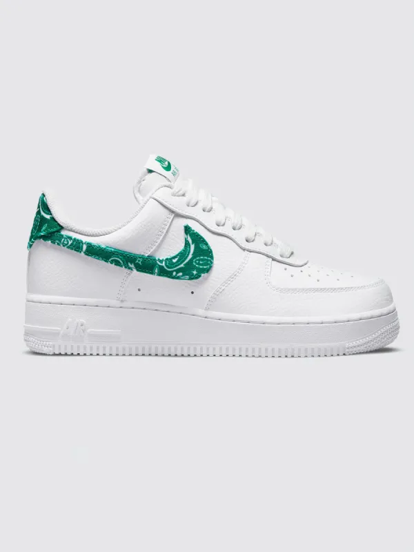 Nike Air Force 1 '07 Essential - White/Malachite-White-White sold by Carbon38